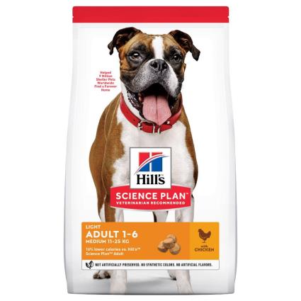 Hill's Science Plan Adult 1-6 Light Medium com frango - Pack económico: 2 x 14 kg