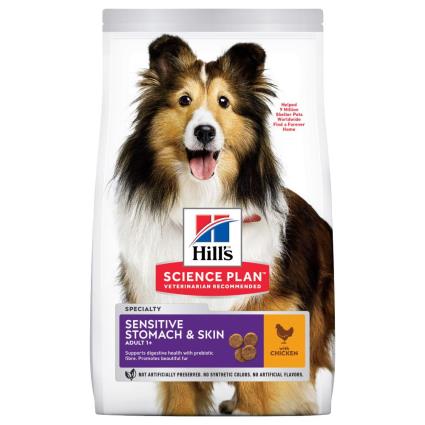 Hill's Science Plan Adult 1+ Medium Sensitive Stomach & Skin com frango  - Pack económico: 2 x 14 kg