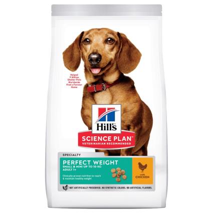 Hill's Science Plan Adult 1+ Perfect Weight Small & Mini com frango - 6 kg