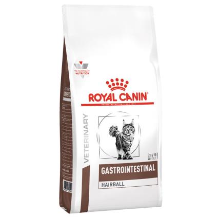 Royal Canin Veterinary Feline Gastro Intestinal Hairball - Pack económico: 2 x 4 kg