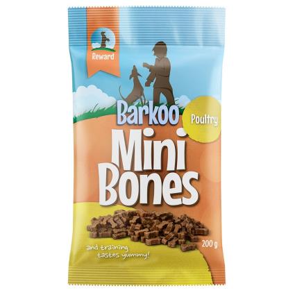 Barkoo Mini Bones (semi-húmidos) 200 g - Com aves