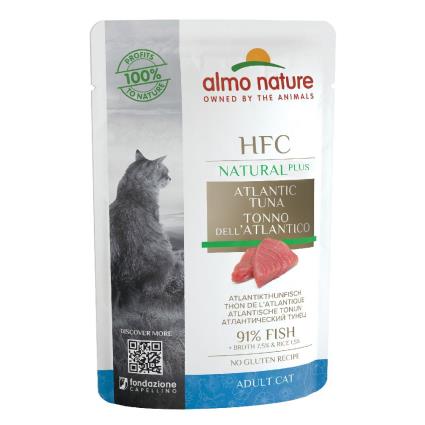 Almo Nature HFC Natural Plus em saquetas para gatos - Sardinhas  (6 x 55 g)