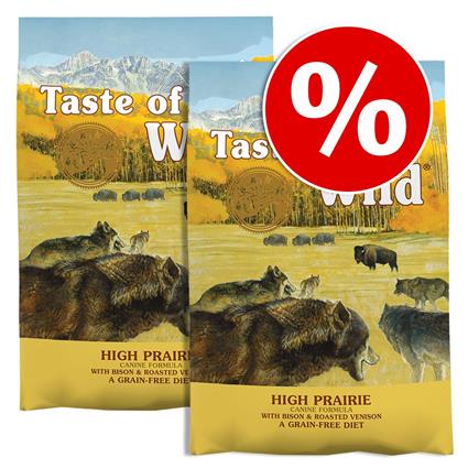 Taste of the Wild ração para cães 2 x 12,2 kg/13 kg - Pack económico - Small Breed Appalachian Valley (2 x 5,6 kg)