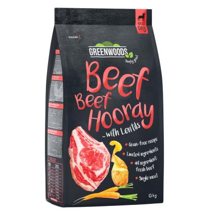 Greenwoods Vaca com lentilhas, batata e cenoura - 6 kg