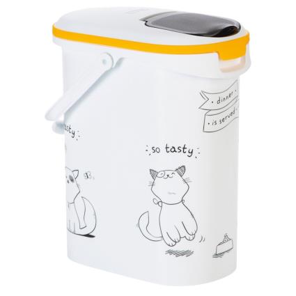 Recipiente para ração Curver com desenhos de gatos  - Até 12 kg
