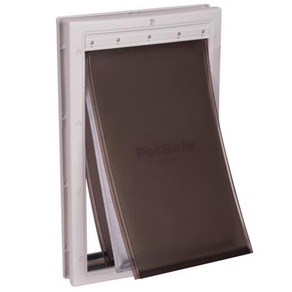 PetSafe® Extreme Weather porta para animais de estimação - Tam. L - L 34,1 x A 50,8 x P 8,3 cm - cinzento