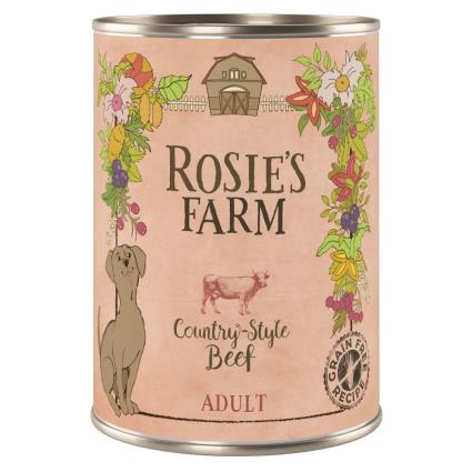 Rosie's Farm Adult 24 x 400 g - Pack económico - Vaca