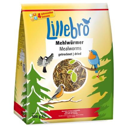 Lillebro farinha de minhocas secas - Pack económico: 2 x 500 g