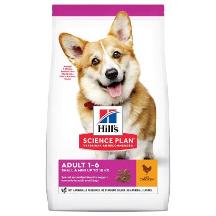 Hill's Science Plan Adult 1-6 Small & Mini com frango - 6 kg