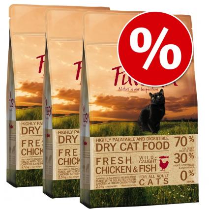 Purizon ração para gatos - Pack económico - Sterilised Peru e frango (2 x 6,5 kg)