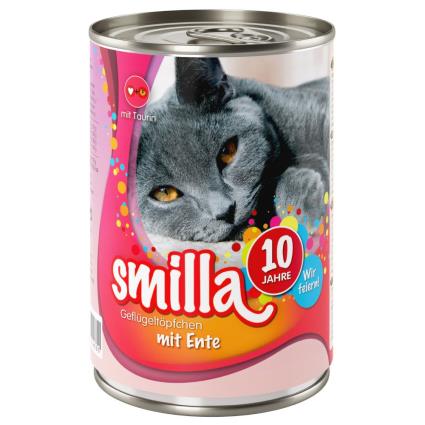 Smilla pedaços tenros de aves 6 x 400 g - Edição de aniversário - Aves com pato