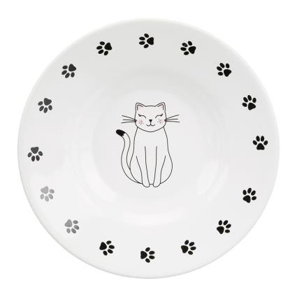 Trixie prato em cerâmica para gatos de focinho curto - 200 ml, Ø 15 cm