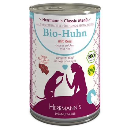 Herrmann's Menü Classic 6 x 400 g - Bio Ganso com bio trigo mourisco