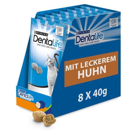 Purina Dentalife snacks para a higiene dentária dos gatos - Frango: pack económico: 16 x 40 g