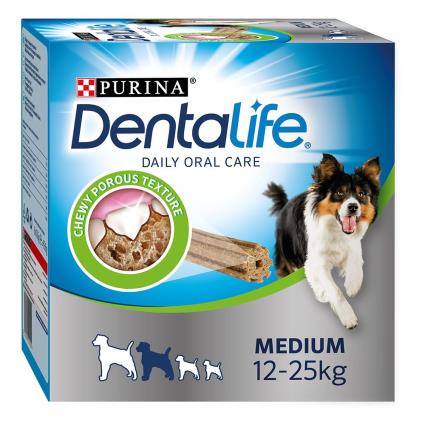 Purina Dentalife snacks para cães de porte médio (12 kg-25 kg) - 24 barritas (8 x 69 g)