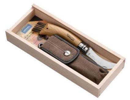 Navalha Opinel N.º 8 Plumier Champignon com Estojo