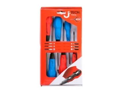 Conjunto de Chaves de Fendas Jetech Tool 4x75, 5x10, 6x125 mm (6 pcs)