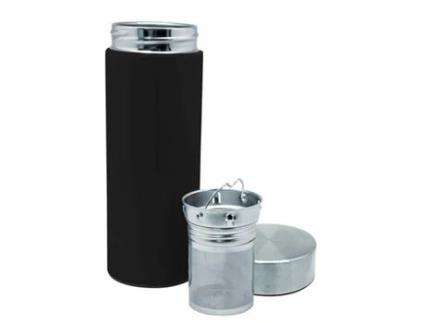 Termo Vin Bouquet Preto 300 ml Filtro para Infusões