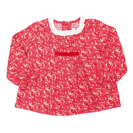 Neck And Neck Blusa Manga Longa Neck & Neck 6-9 Months Coral