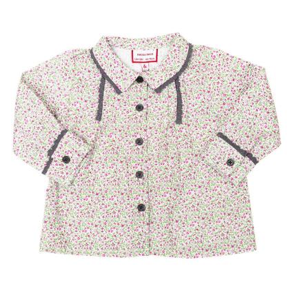 Neck And Neck Camisa De Manga Longa Neck & Neck 12-18 Months Green-pink