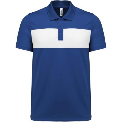 Proact Polo Manga Curta Proact 4XL White / Black