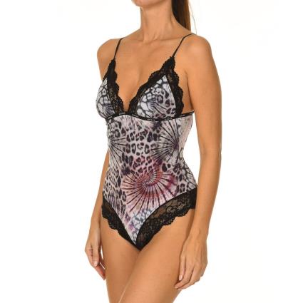 Guess Underwear Strappy Traje Body XS Animal Print