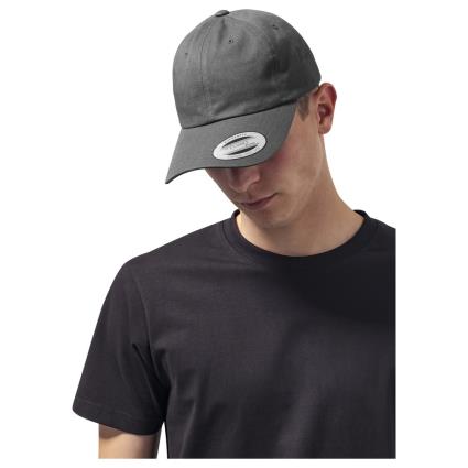 Flexfit Sarja De Algodão De Baixo Perfil Para Boné One Size Grey Dark