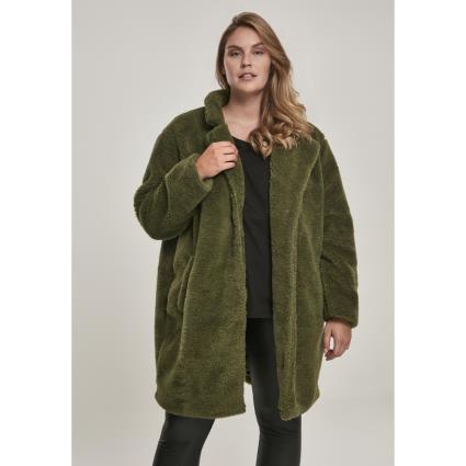 Urban Classics Mulheres Sherpa Big Parka De Grandes Dimensões Urban Classic 2XL Olive