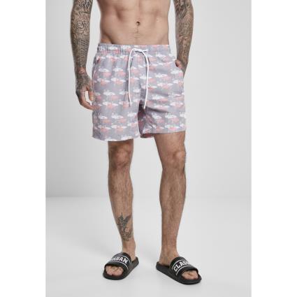 Urban Classics Shorts De Natação (grandes Tailles) Urban Classics Pattern 3XL Grey / Pink
