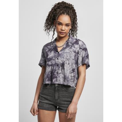 Urban Classics Camisa De Mulher Urban Classics Viscose Tie Dye Resort (grandes Tailles) 4XL noir