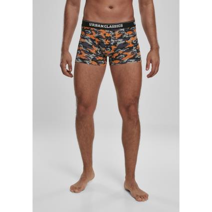 Urban Classics Urban Classic 3 Pacotes Boxer Shorts L Blue Camouflage / Orange Camouflage / Black