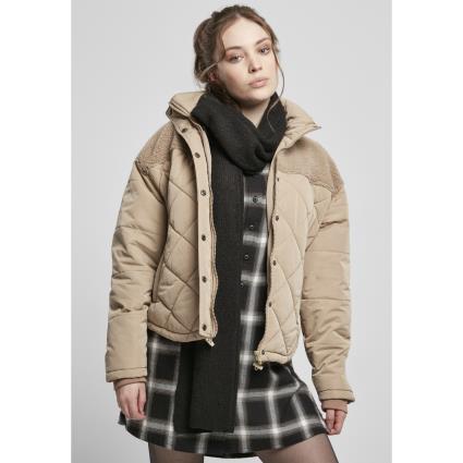 Urban Classics Jaqueta Feminina Urban Classics Diamond Quilt Puffer Oversized L beige