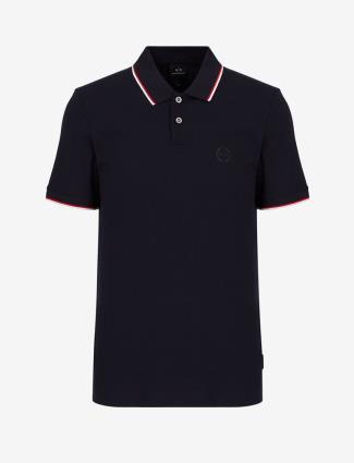 Armani Exchange Camisa Polo 8nzf75 M Navy Blue