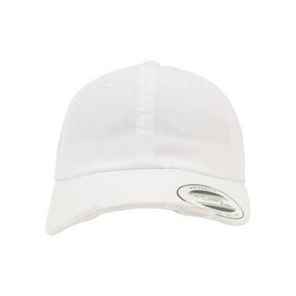 Flexfit Cap Low Profile Detroyed One Size White