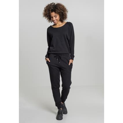 Urban Classics Manga Comprida Macacão Terry S Black