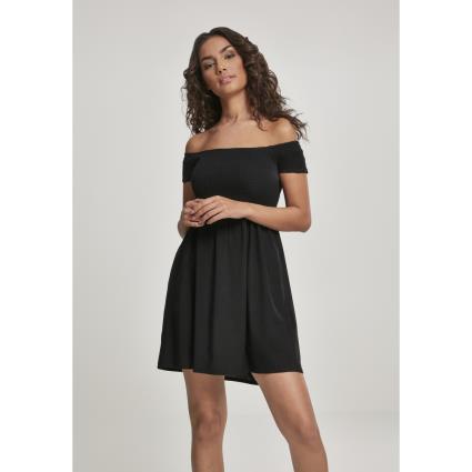 Urban Classics Mulheres Vestido Moked Urban Classic S noir