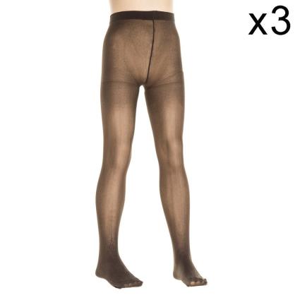 Vignoni Meia-calça Opaca Pack-3 40 Negadores 6-8 Years Brown