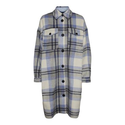 Vero Moda Vestido Feminino Vero Moda Vmnelly Check S Light Grey