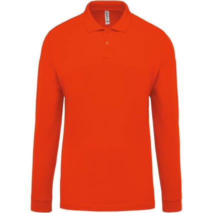 Kariban Camisa Pólo Manga Comprida Kariban Piqué 4XL orange