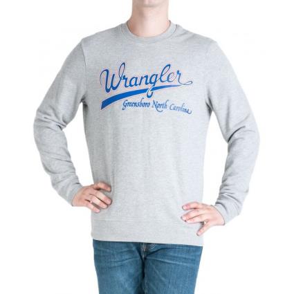 Wrangler Suéter Wrangler Logo S Grey / Blue / Orange