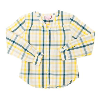 Neck And Neck Camisa De Manga Longa Neck & Neck 6-7 Years Blue-white-yellow