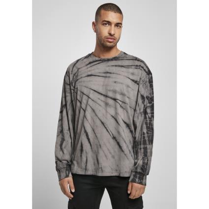 Urban Classics Camisa De Manga Longa Urban Classics Boxy Tye Dye (gt) 5XL Black / Dark Grey