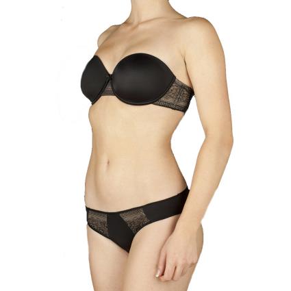 Selene Sutiã Sem Alças Com Aros Silvia 95 Black