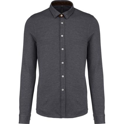 Kariban Camisa Jacquard M Grey