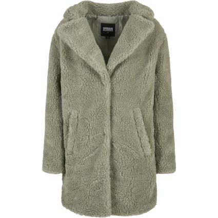 Urban Classics Jaqueta Feminina Sherpa-grandes Tailles Urban Classics Oversized 2XL vert