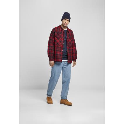 Southpole Jaqueta Southpole Flannel Quilted L rouge foncé