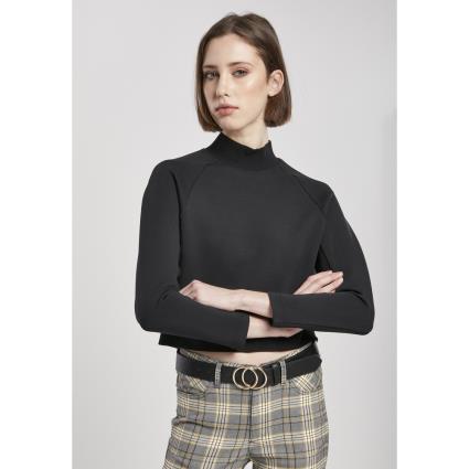 Urban Classics Suéter Feminino Urban Classics Interlock Short Crew M noir
