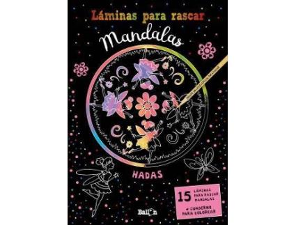 Livro Láminas Para Rascar Mandalas - Hadas de Ballon (Espanhol)