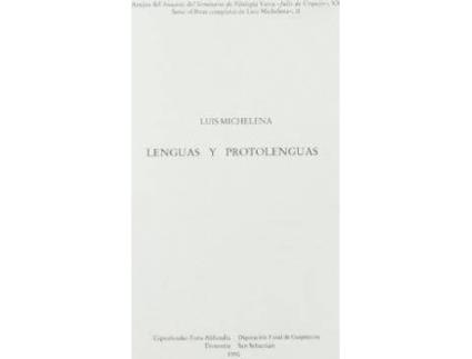 Livro Lenguas Y Protolenguas de Koldo Mitxelena Elissalt (Espanhol)