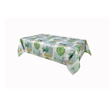 Habitable  Toalha de mesa PALMIER - VERT - 140X250 CM  Verde  140x250 cm.Casa >Toalha de mesa